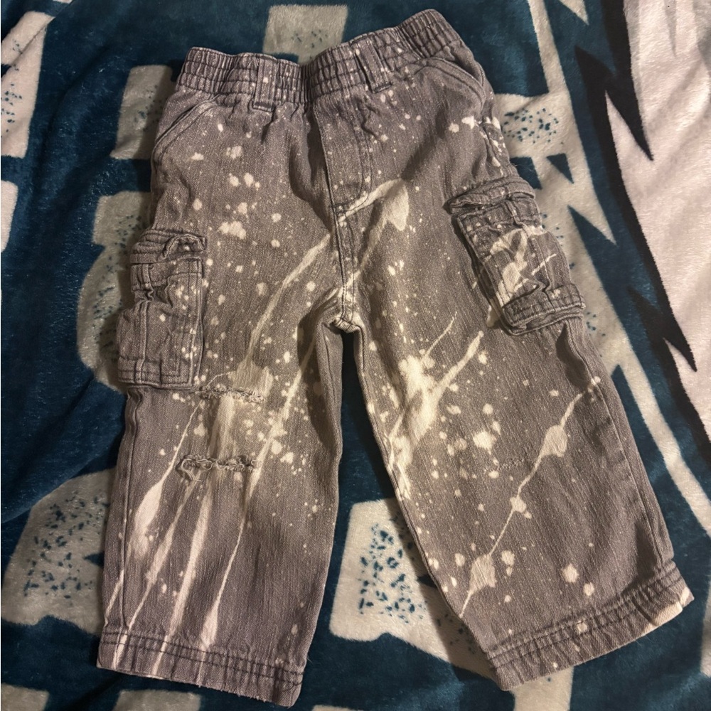 🚨CUSTOM BABY DISTRESSED CARGO JEANS